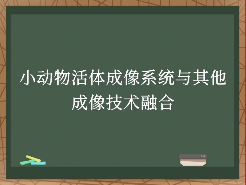 小动物活体成像系统与其他成像技术融合